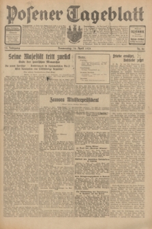 Posener Tageblatt. Jg.70, Nr. 86 (16 April 1931) + dod.
