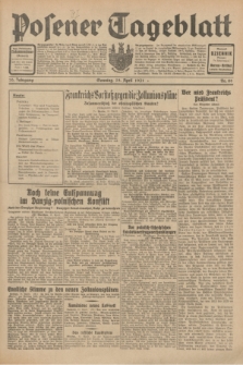 Posener Tageblatt. Jg.70, Nr. 89 (19 April 1931) + dod.