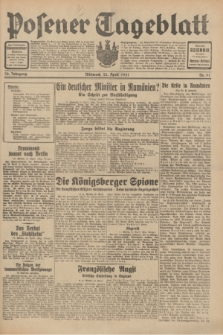 Posener Tageblatt. Jg.70, Nr. 91 (22 April 1931) + dod.