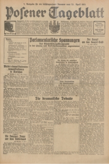 Posener Tageblatt. Jg.70, Nr. 94 (25 April 1931) + dod. [po konfiskacie]