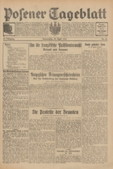 Posener Tageblatt. Jg.70, Nr. 98 (30 April 1931) + dod.