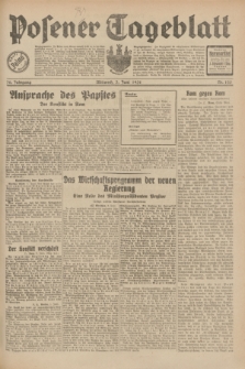 Posener Tageblatt. Jg.70, Nr. 125 (3 Juni 1931) + dod.