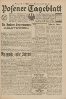 Posener Tageblatt. Jg.70, Nr. 172 (30 Juli 1931) + dod. [po konfiskacie]