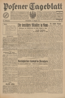 Posener Tageblatt. Jg.70, Nr. 180 (8 August 1931) + dod.