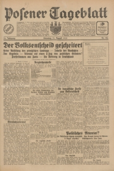 Posener Tageblatt. Jg.70, Nr. 182 (11 August 1931) + dod.