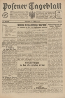 Posener Tageblatt. Jg.70, Nr. 184 (13 August 1931) + dod.