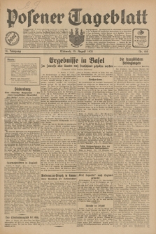Posener Tageblatt. Jg.70, Nr. 188 (19 August 1931) + dod.