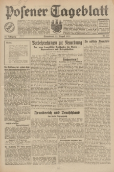 Posener Tageblatt. Jg.70, Nr. 191 (22 August 1931) + dod.