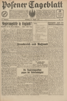Posener Tageblatt. Jg.70, Nr. 192 (23 August 1931) + dod.