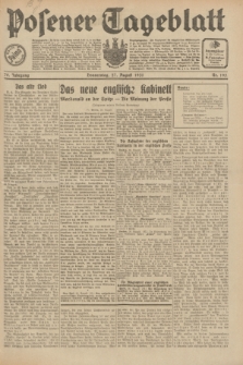 Posener Tageblatt. Jg.70, Nr. 195 (27 August 1931) + dod.