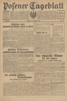Posener Tageblatt. Jg.70, Nr. 196 (28 August 1931) + dod.