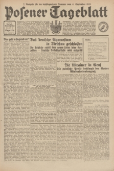 Posener Tageblatt. Jg.70, Nr. 202 (4 September 1931) + dod. [po konfiskacie]