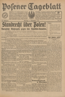Posener Tageblatt. Jg.70, Nr. 204 (6 September 1931) + dod.