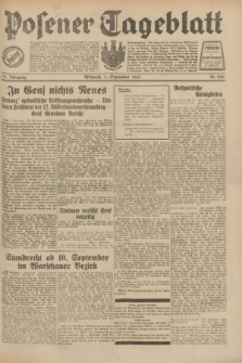 Posener Tageblatt. Jg.70, Nr. 206 (9 September 1931) + dod.