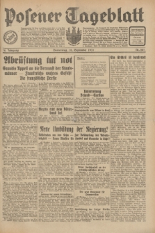 Posener Tageblatt. Jg.70, Nr. 207 (10 September 1931) + dod.