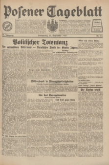 Posener Tageblatt. Jg.70, Nr. 213 (17 September 1931) + dod.