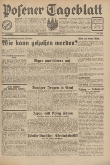 Posener Tageblatt. Jg.70, Nr. 215 (19 September 1931) + dod.