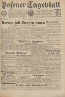 Posener Tageblatt. Jg.70, Nr. 216 (20 September 1931) + dod.