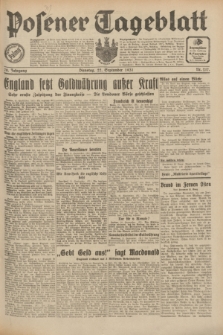 Posener Tageblatt. Jg.70, Nr. 217 (22 September 1931) + dod.