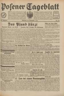 Posener Tageblatt. Jg.70, Nr. 218 (23 September 1931) + dod.