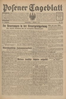Posener Tageblatt. Jg.70, Nr. 225 (1 Oktober 1931) + dod.