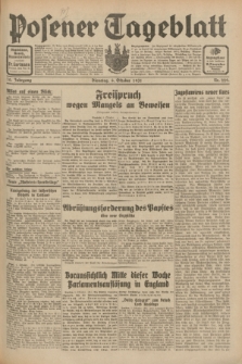 Posener Tageblatt. Jg.70, Nr. 229 (6 Oktober 1931) + dod.