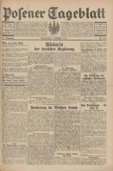 Posener Tageblatt. Jg.70, Nr. 231 (8 Oktober 1931) + dod.