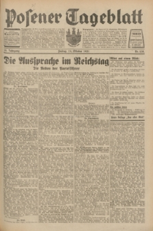 Posener Tageblatt. Jg.70, Nr. 238 (16 Oktober 1931) + dod.