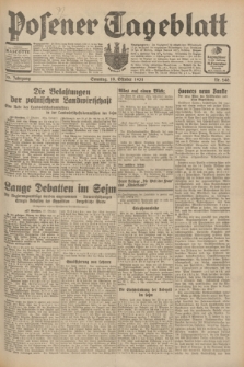 Posener Tageblatt. Jg.70, Nr. 240 (18 Oktober 1931) + dod.