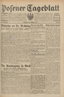 Posener Tageblatt. Jg.70, Nr. 242 (21 Oktober 1931) + dod.