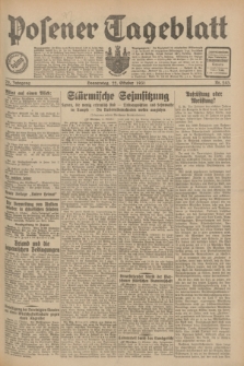 Posener Tageblatt. Jg.70, Nr. 243 (22 Oktober 1931) + dod.