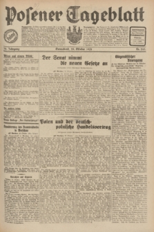 Posener Tageblatt. Jg.70, Nr. 245 (24 Oktober 1931) + dod.