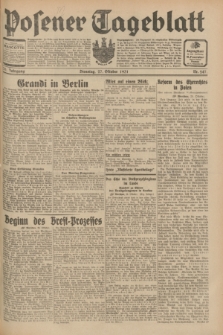 Posener Tageblatt. Jg.70, Nr. 247 (27 Oktober 1931) + dod.