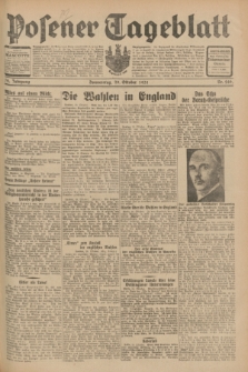 Posener Tageblatt. Jg.70, Nr. 249 (29 Oktober 1931) + dod.