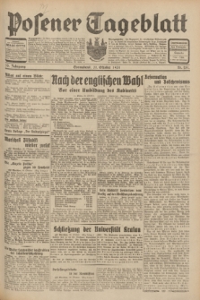 Posener Tageblatt. Jg.70, Nr. 251 (31 Oktober 1931) + dod.