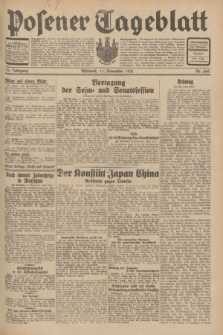 Posener Tageblatt. Jg.70, Nr. 260 (11 November 1931) + dod.