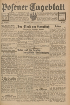 Posener Tageblatt. Jg.70, Nr. 267 (19 November 1931) + dod.