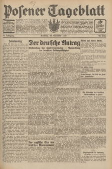 Posener Tageblatt. Jg.70, Nr. 270 (22 November 1931) + dod.