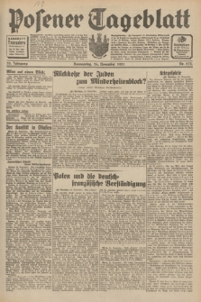 Posener Tageblatt. Jg.70, Nr. 273 (26 November 1931) + dod.