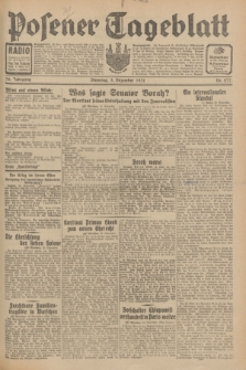 Posener Tageblatt. Jg.70, Nr. 277 (1 Dezember 1931) + dod.