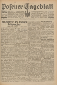 Posener Tageblatt. Jg.70, Nr. 284 (10 Dezember 1931) + dod.