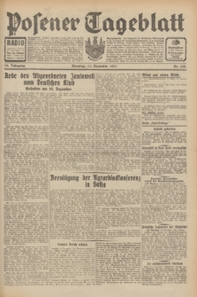 Posener Tageblatt. Jg.70, Nr. 288 (15 Dezember 1931) + dod.