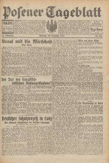 Posener Tageblatt. Jg.70, Nr. 294 (22 Dezember 1931) + dod.