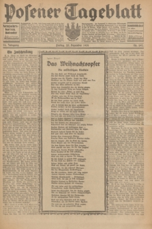 Posener Tageblatt. Jg.70, Nr. 297 (25 Dezember 1931) + dod.