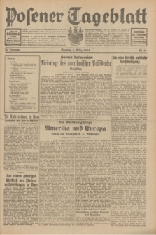 Posener Tageblatt. Jg.70, Nr. 49 (1 März 1931) [skonfiskowany]