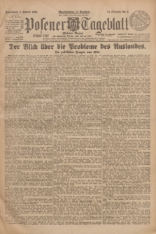 Posener Tageblatt (Posener Warte). Jg.64, Nr. 2 (3 Januar 1925) + dod.