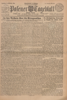 Posener Tageblatt (Posener Warte). Jg.64, Nr. 38 (15 Februar 1925) + dod.