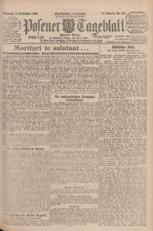 Posener Tageblatt (Posener Warte). Jg.64, Nr. 213 (16 September 1925) + dod.