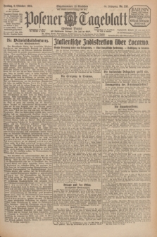 Posener Tageblatt (Posener Warte). Jg.64, Nr. 233 (9 Oktober 1925) + dod.