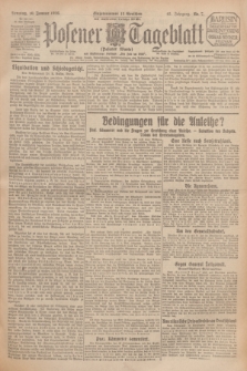 Posener Tageblatt (Posener Warte). Jg.65, Nr. 7 (10 Januar 1926) + dod.
